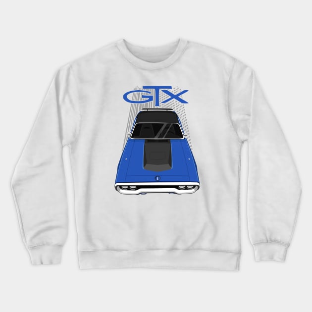 Plymouth Road Runner GTX 1971 - 1972 - true blue Crewneck Sweatshirt by V8social